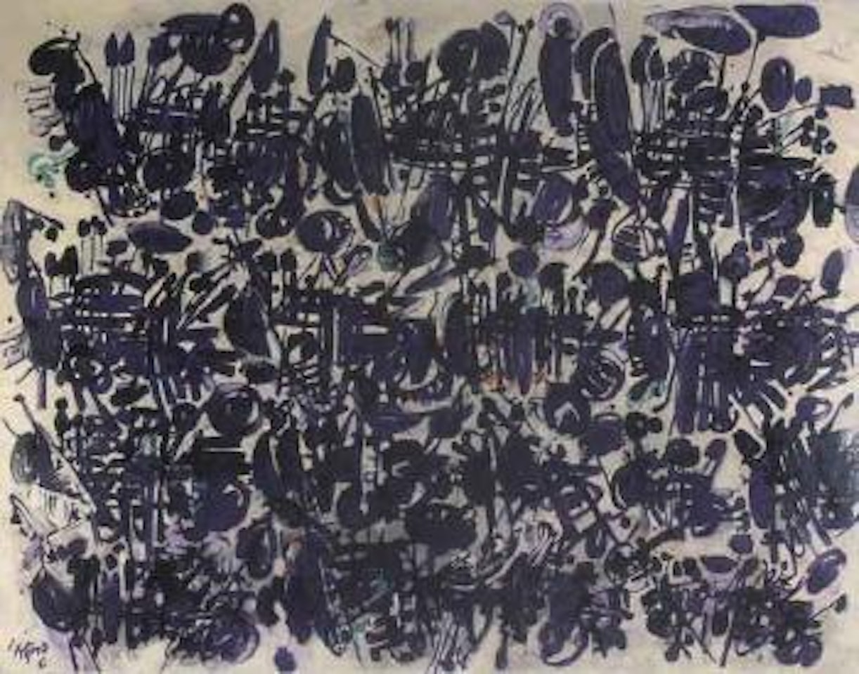 Jazz blanc et violet by Ladislas Kijno