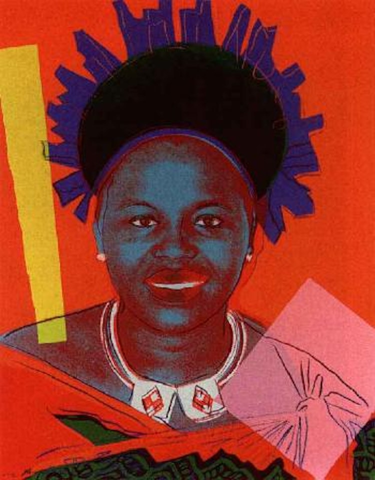 Queen Ntombi Twala of Swaziland by Andy Warhol