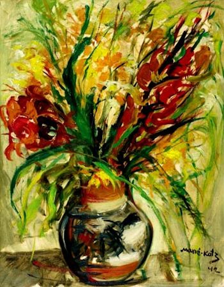 Vase and flowers by Emmanuel Mané-Katz