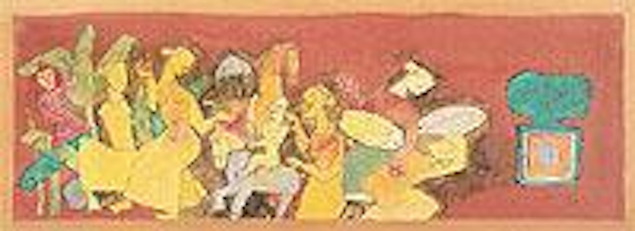 Dolls wedding by M.F. Husain