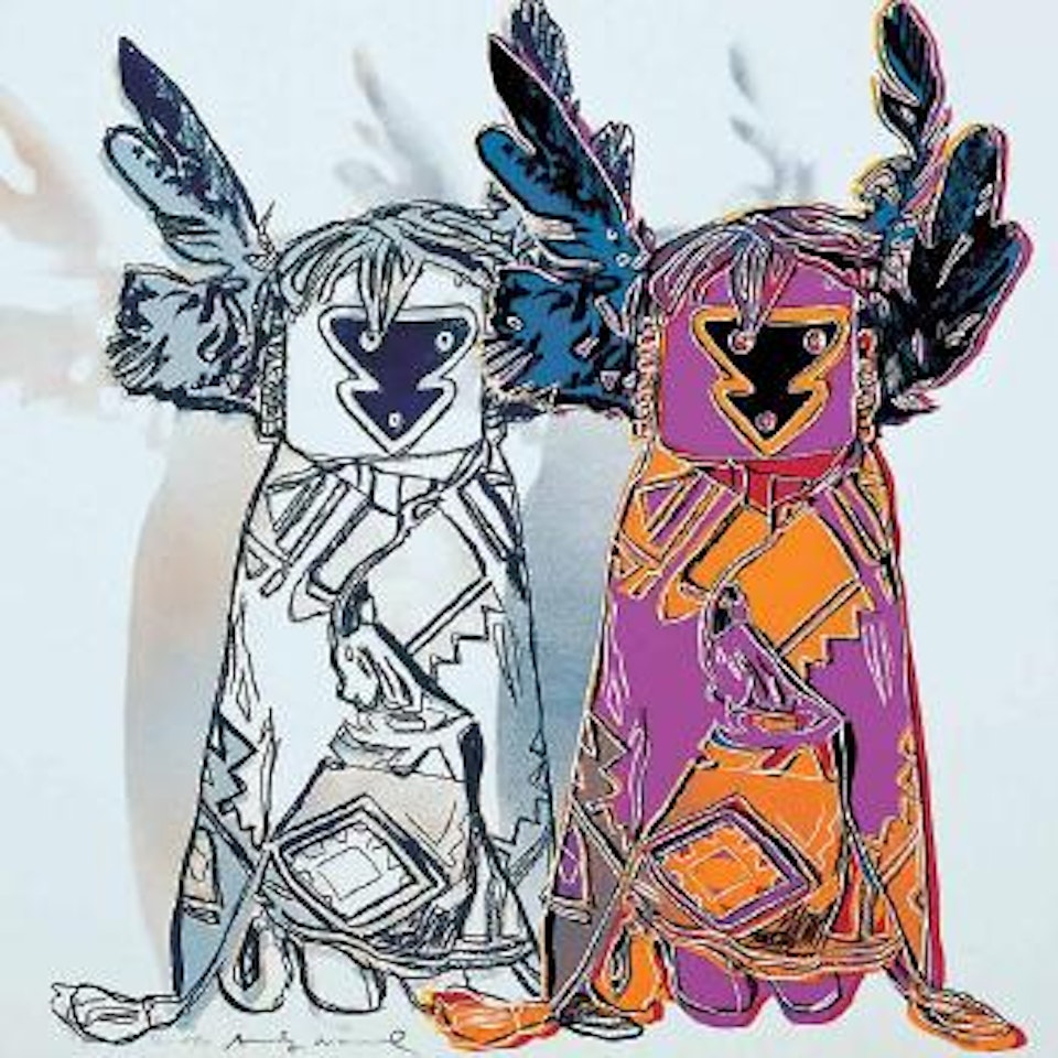 Cowboys and Indians, Kachina dolls by Andy Warhol