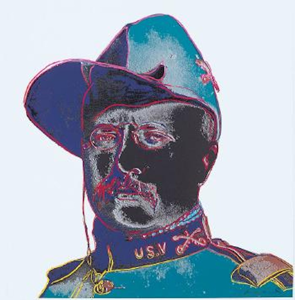 Cowboys and Indians, Teddy Roosevelt by Andy Warhol