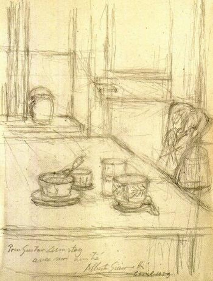 Nature morte avec tasses by Alberto Giacometti