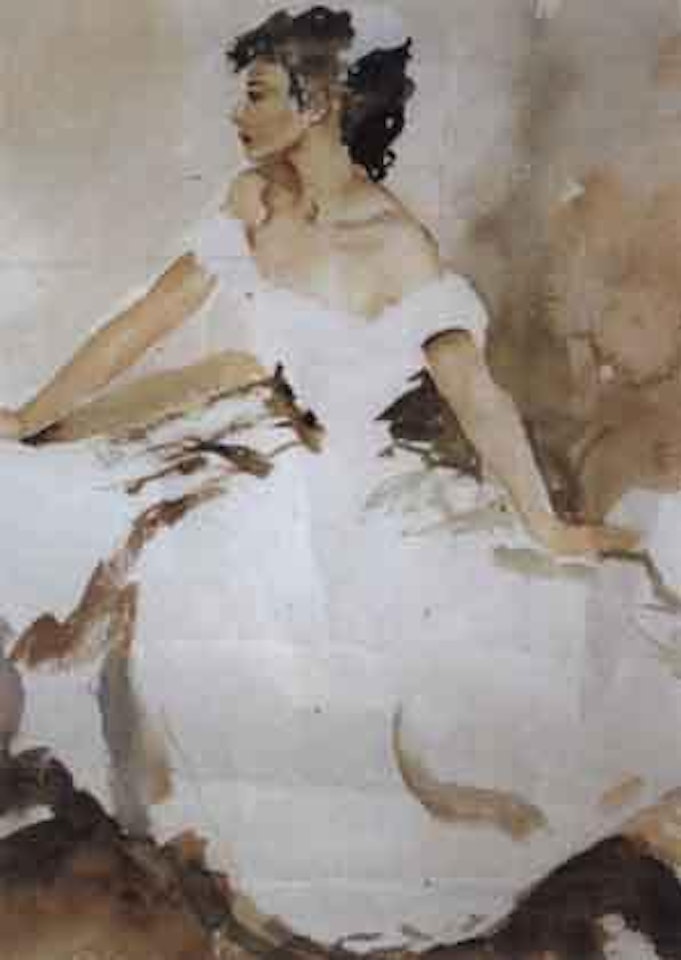 Study of a young female by William Russell Flint