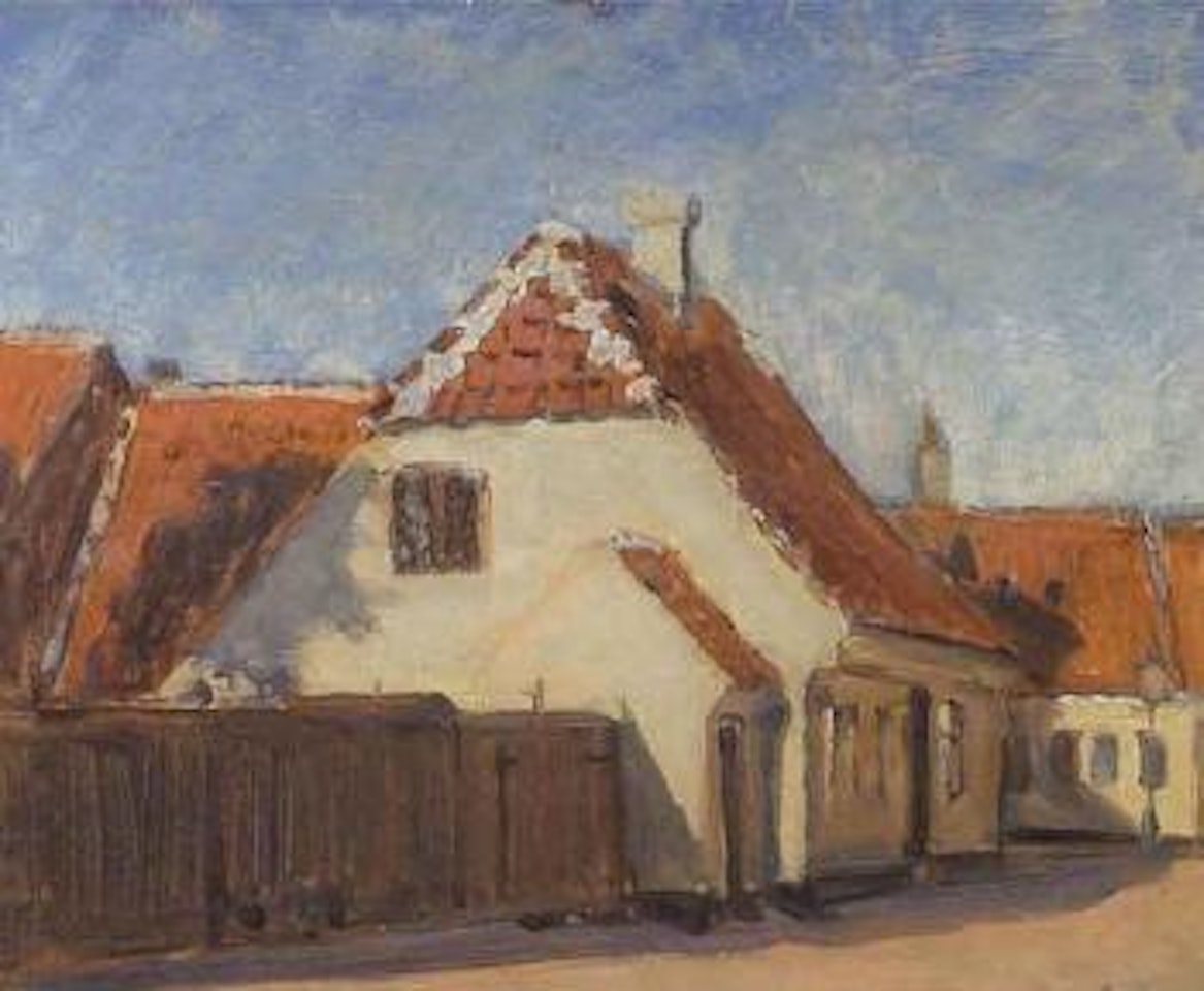 Houses at Skagen by Peder Severin Kröyer
