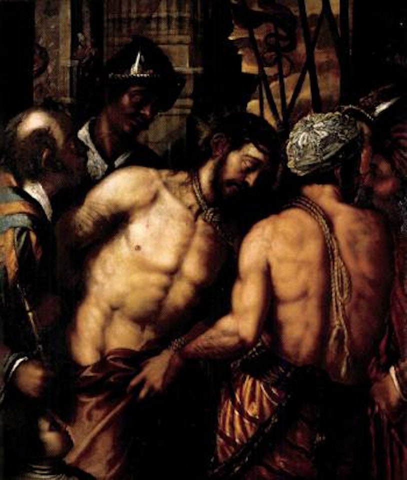 Christ at the Column by Venetian School
