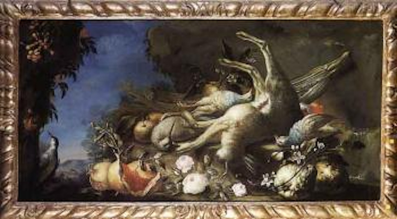 Nature morte aux gibiers et aux poissons by Italian School