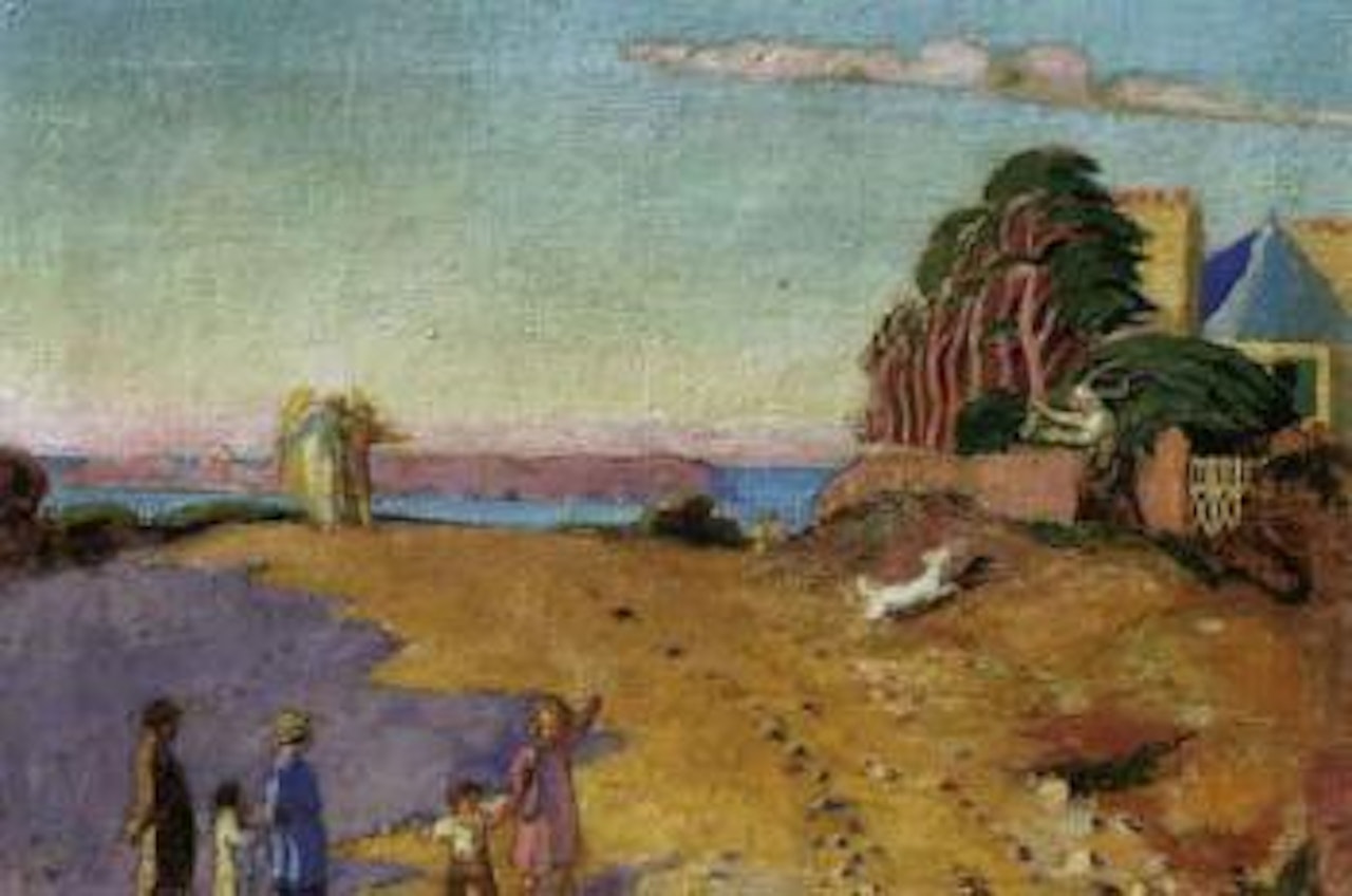 Sur la plage a Perros Guirec by Maurice Denis