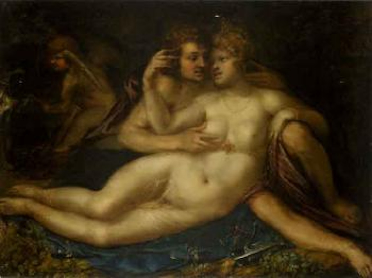 Mars and Venus with Cupid by Pieter Franz Isaaksz