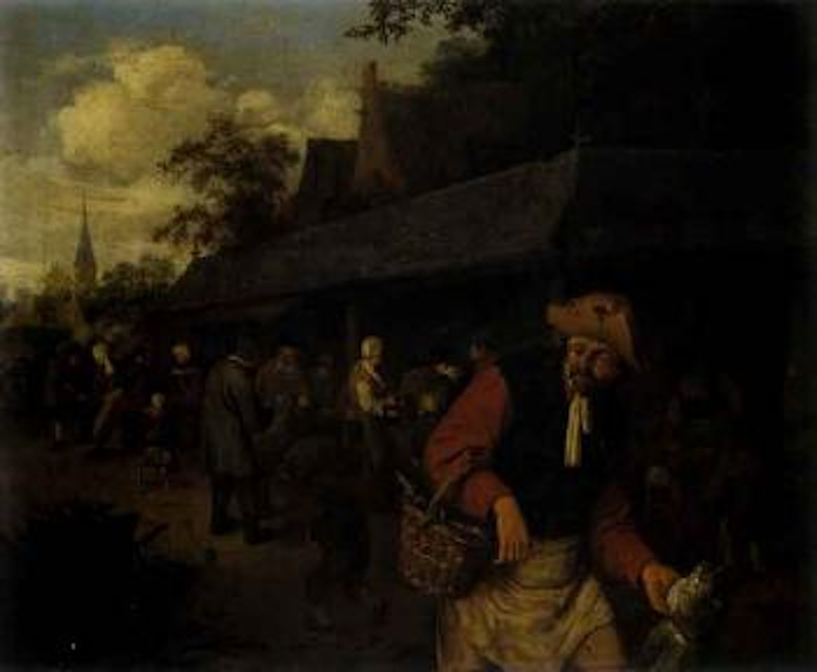 Markets stalls by Adriaen van Ostade