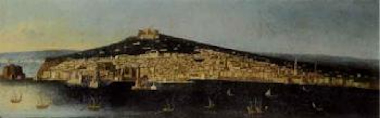 Panoramic view of Naples from the sea by Neapolitan School
