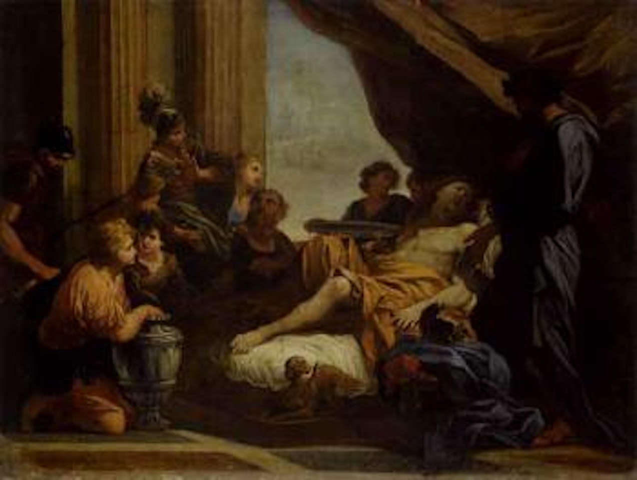 Alexander the Great with his physician Philip by Roman School