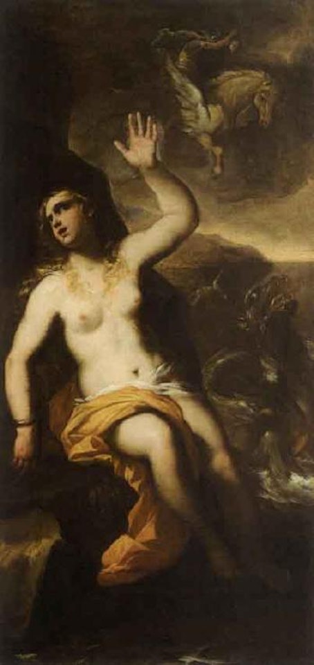 Perseus and Andromeda. Apollo in Vulcan's forge by Circle of Luca Giordano