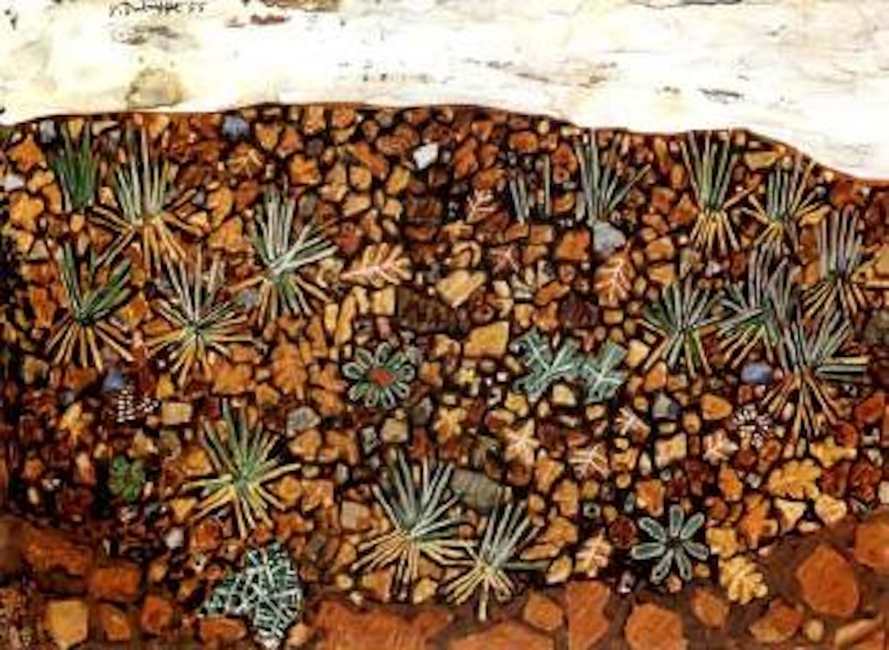 Lichens au petit spectacle by Jean Dubuffet