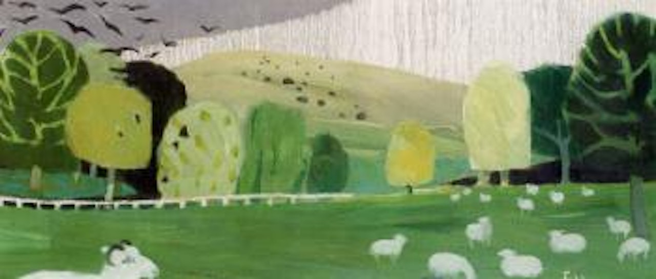Rain on the Downs by Mary Fedden