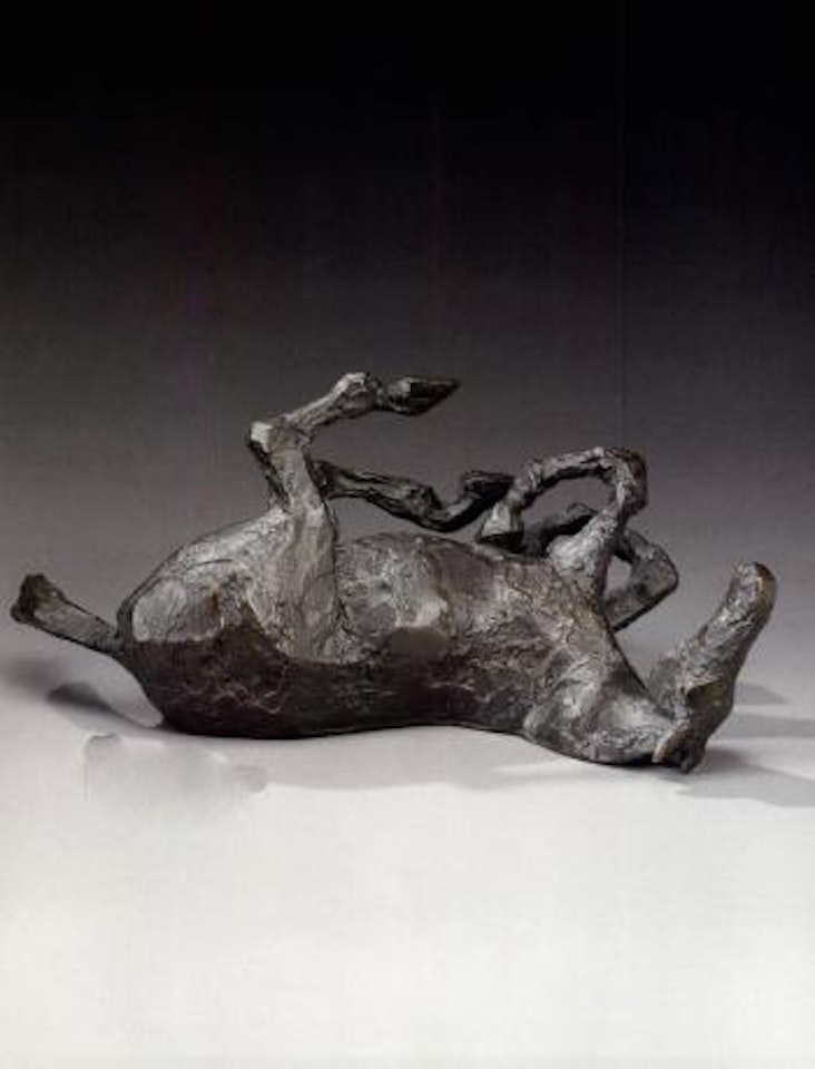 Rolling over horse by Elisabeth Frink