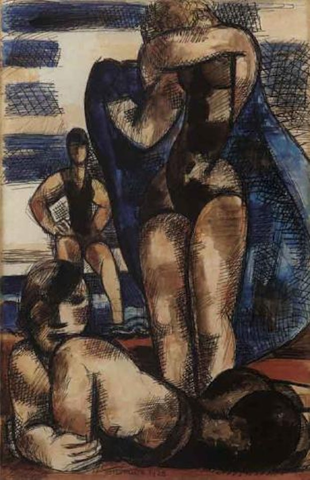 Three bathers by Marcel Gromaire