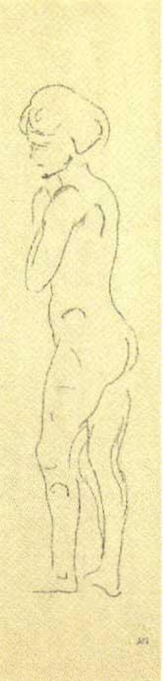 Weiblicher Akt - Female nude by Ferdinand Hodler