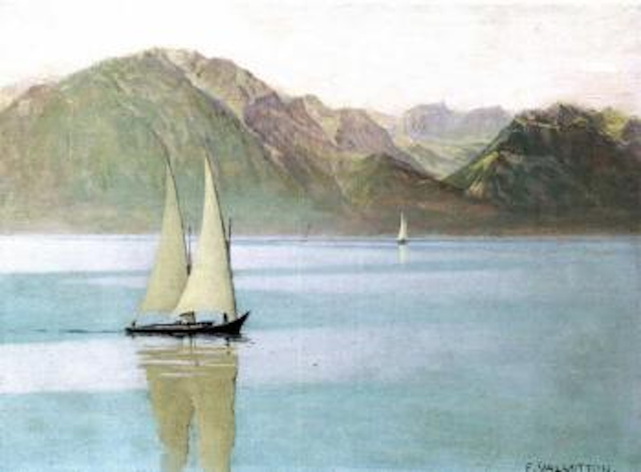 Barque sur le Leman by Félix Vallotton