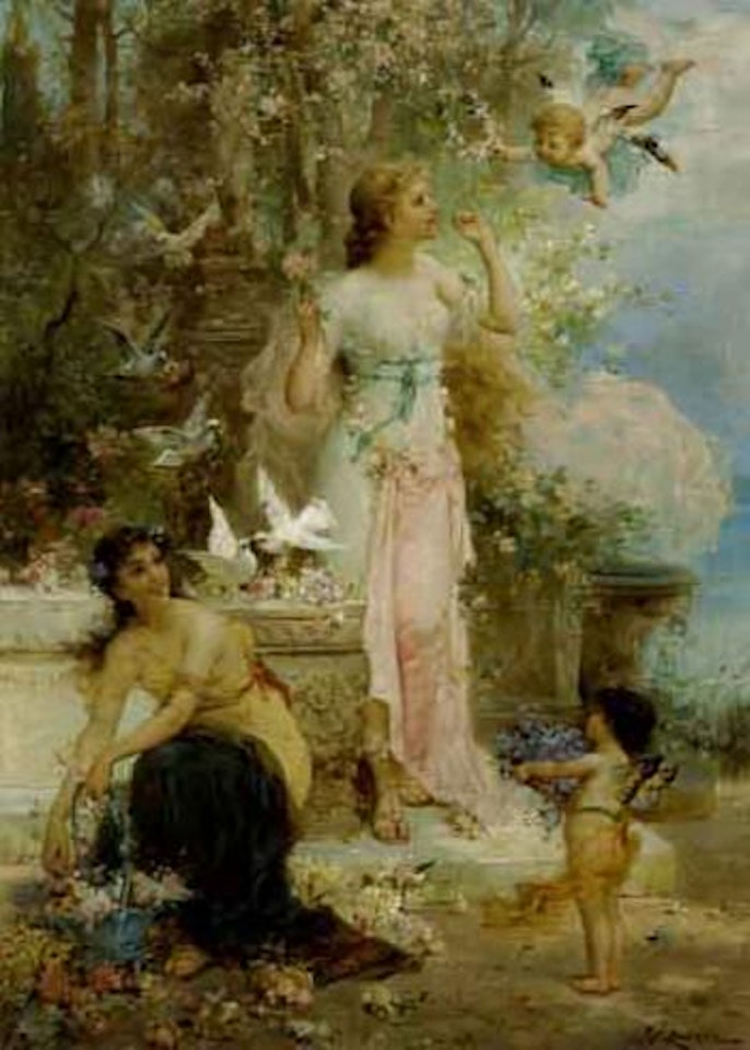 Messangers of love by Hans Zatzka