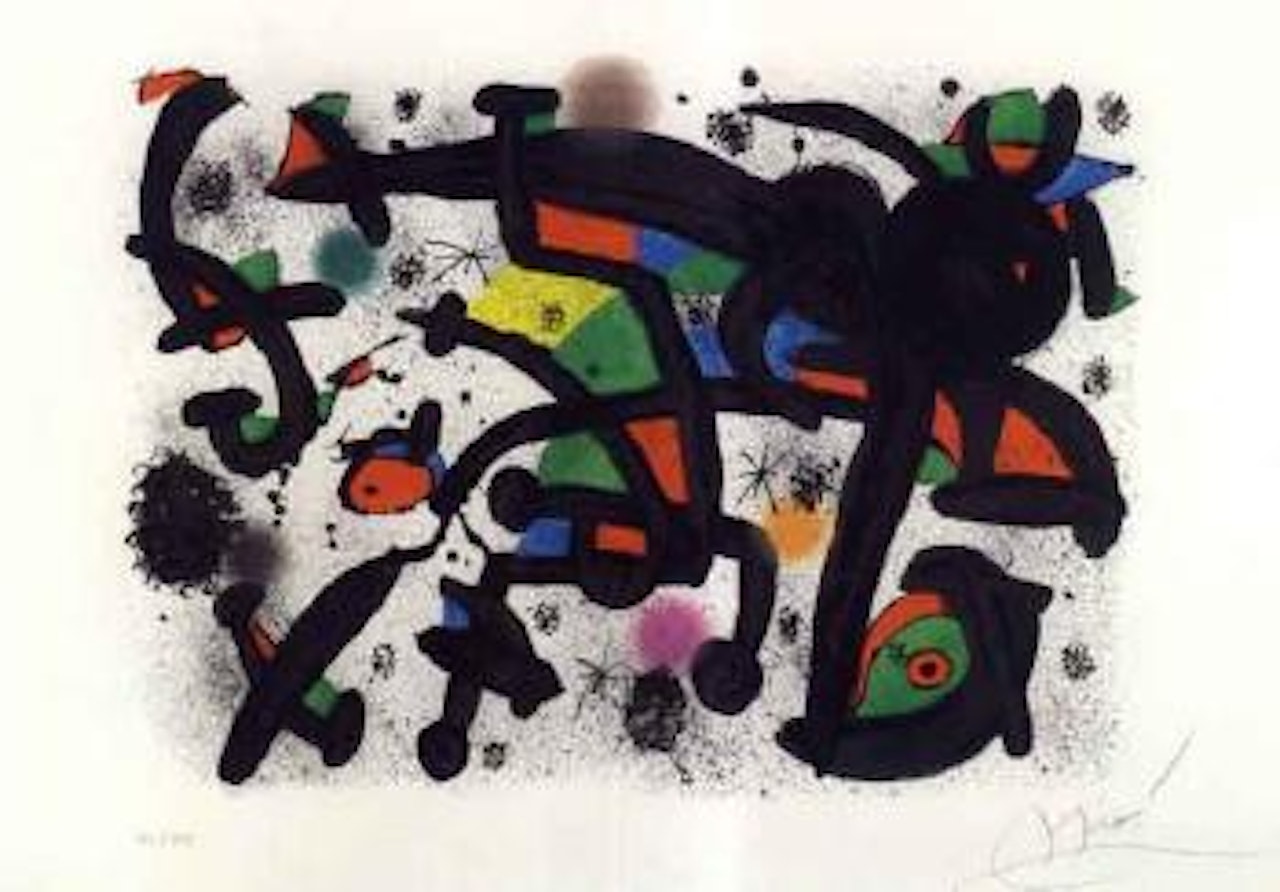 Allegro vivace, la premiere nuit du printemps by Joan Miró