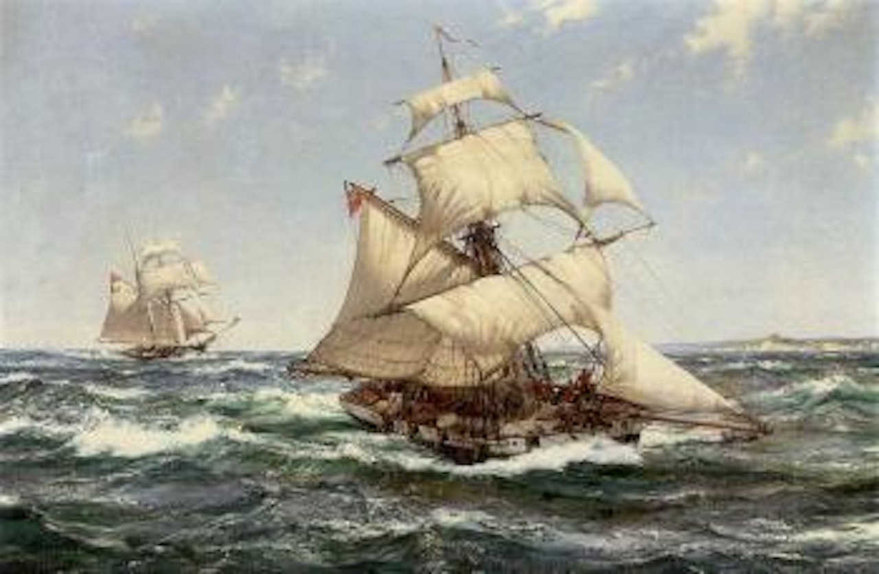 The cutter's prize by Montague Dawson