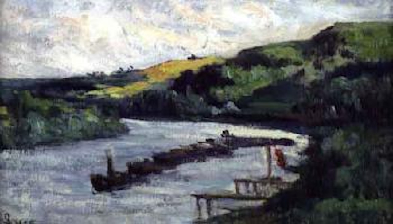 Train de peniches by Maximilien Luce