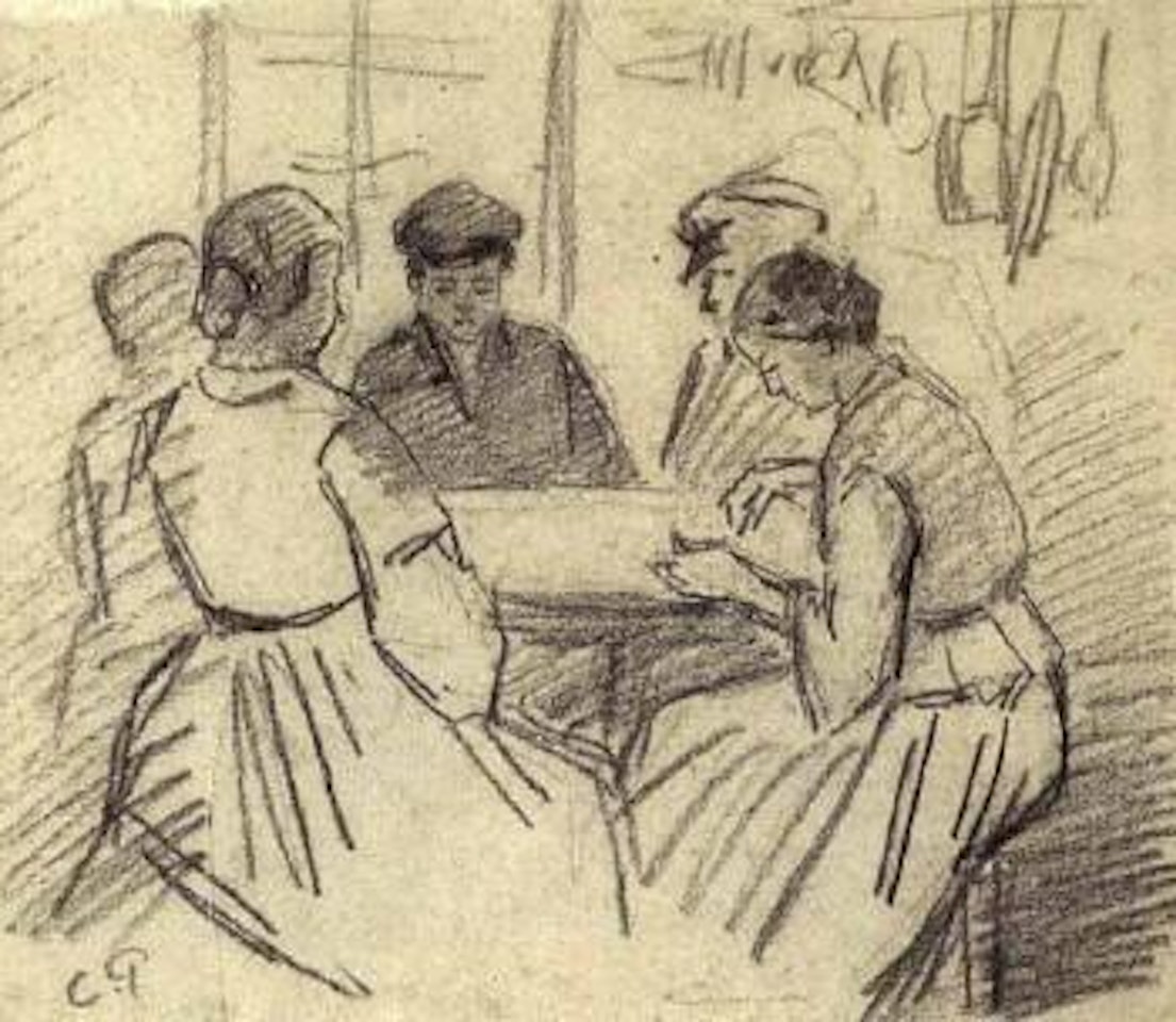 Scene d'interieur by Camille Pissarro