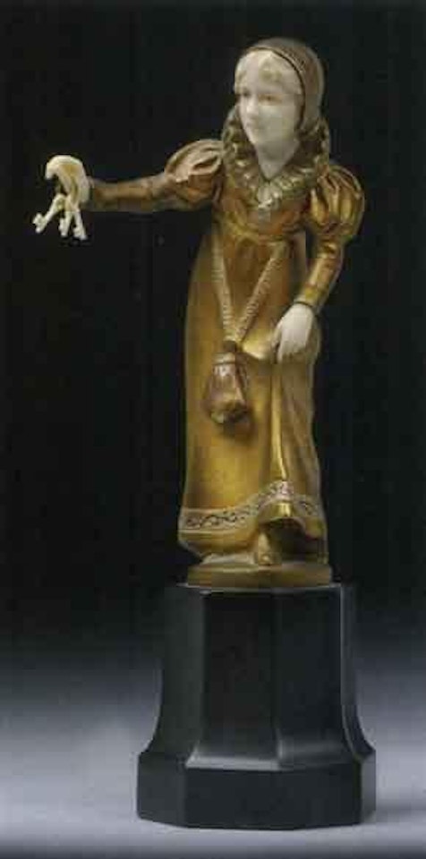 Girl with a bunch of keys by Ferdinand Preiss