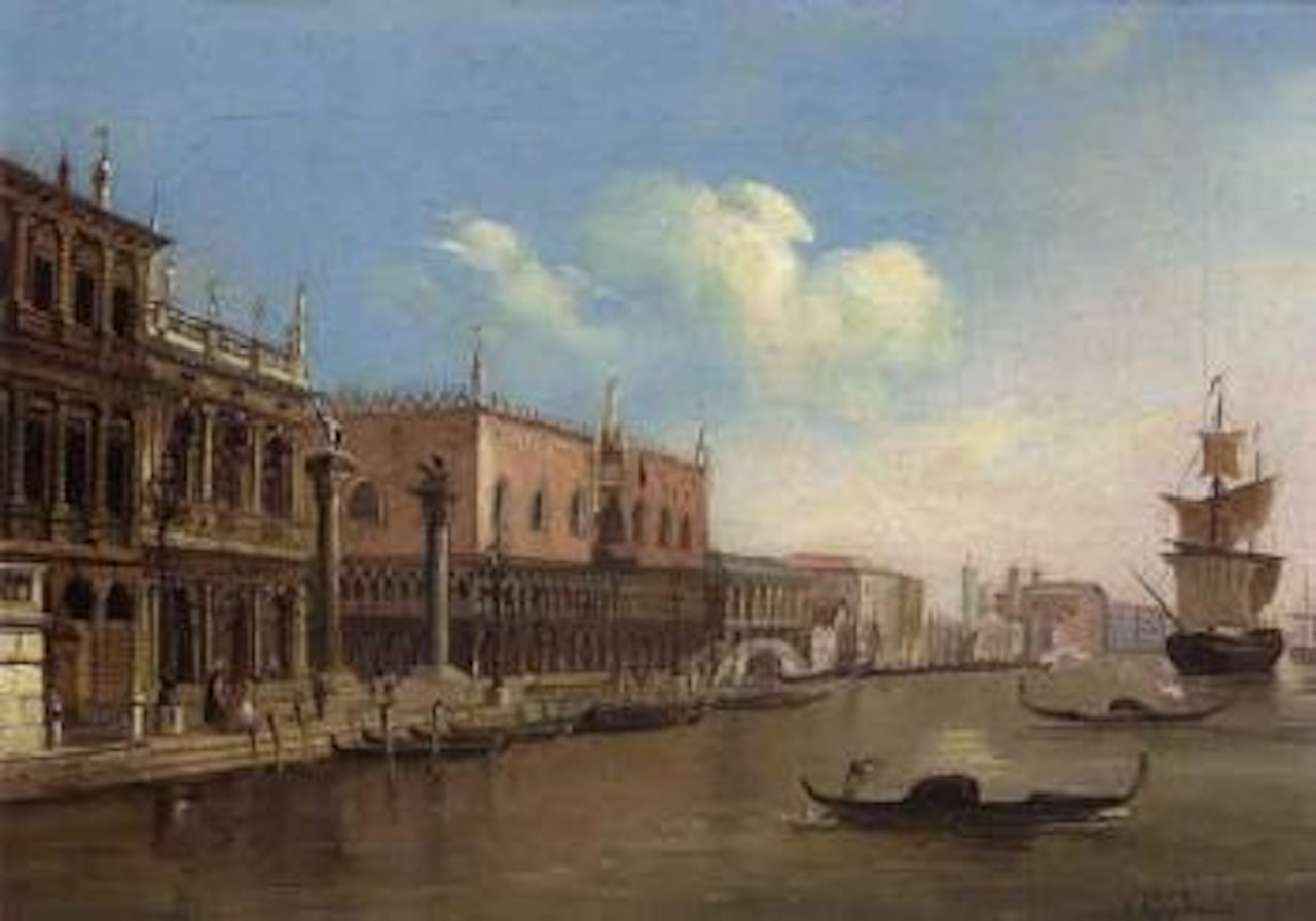 View of the Riva degli Schiavoni and the Palazzo Ducale, Venice by Carlo Grubacs