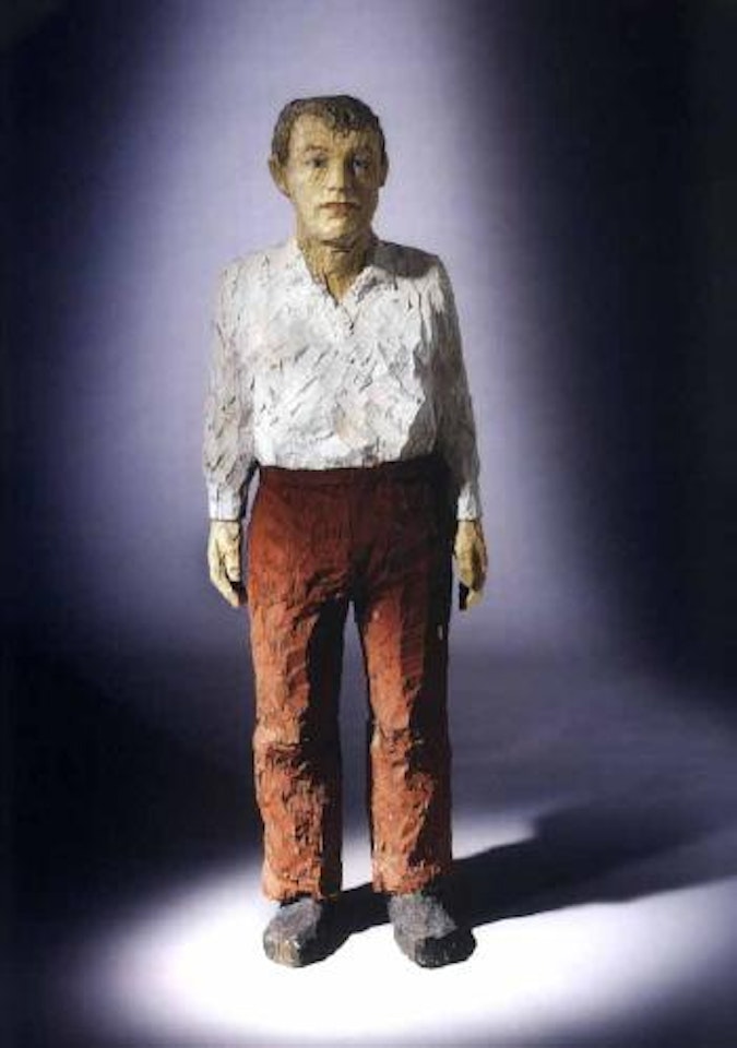 Man wearing a white shirt by Stephan Balkenhol