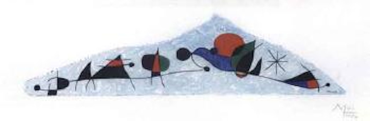 Et l'oiseau s'enfuit vers les pyramides by Joan Miró