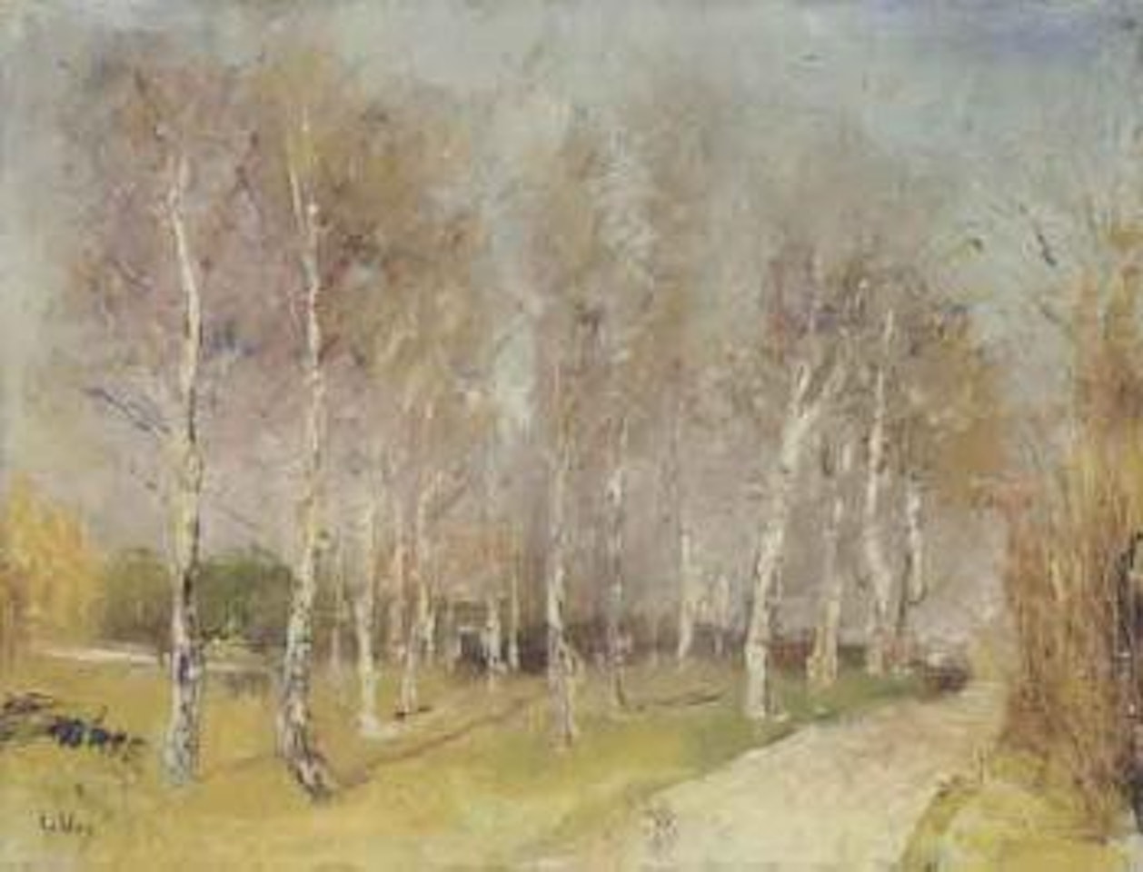 Autumnal landscape, Mark Brandenburg by Lesser Ury