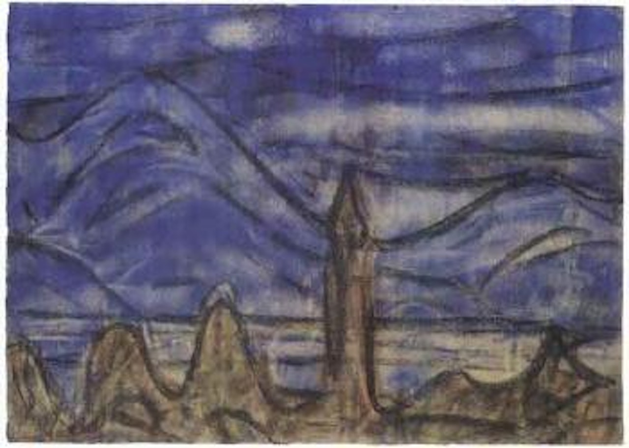 Blue landscape by Christian Rohlfs