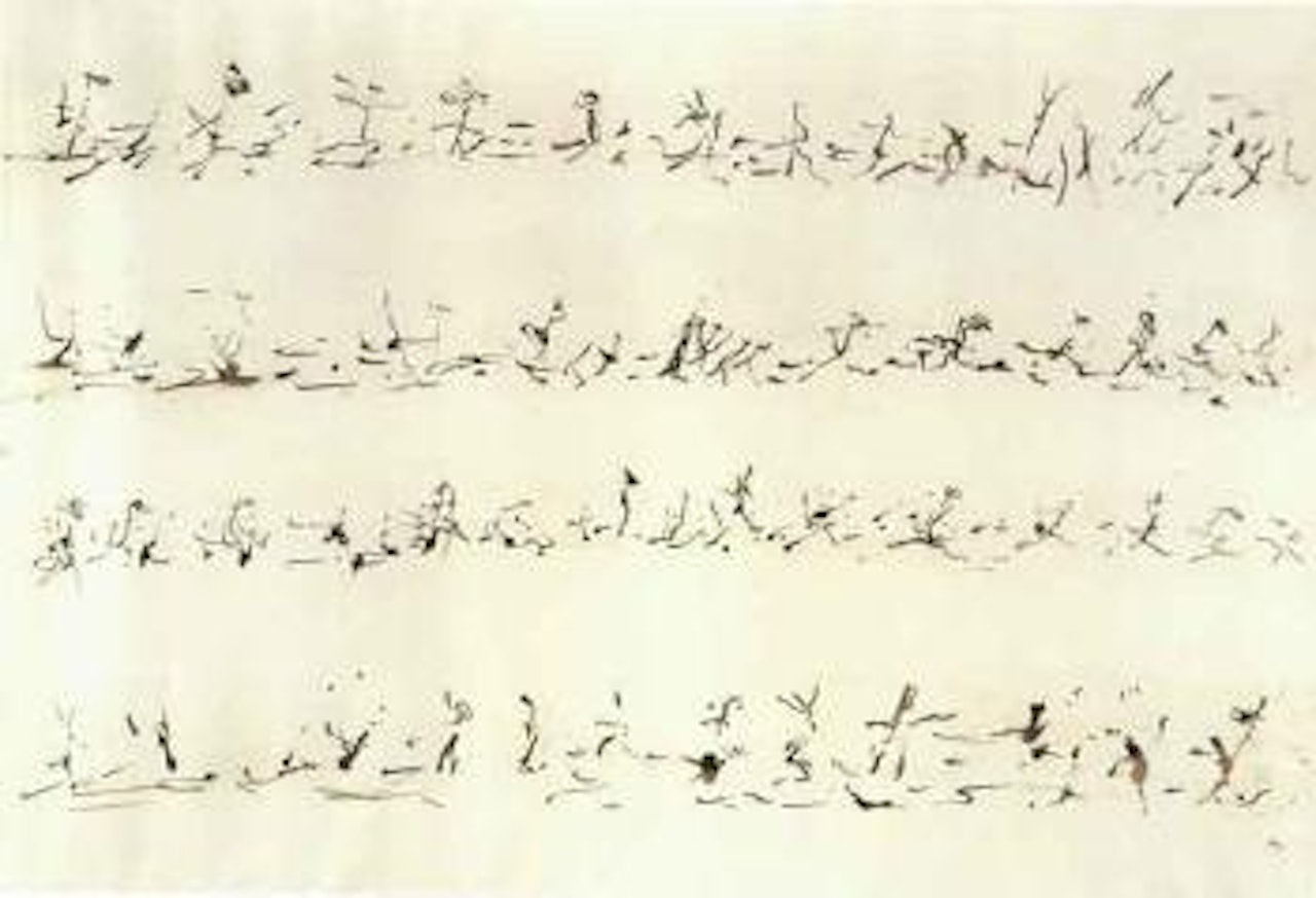 Untitled - composition by Henri Michaux