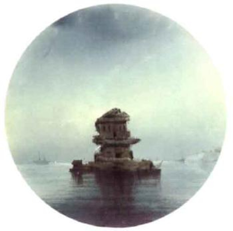 Moonlit seascape by Ivan Konstantinovich Aivazovsky