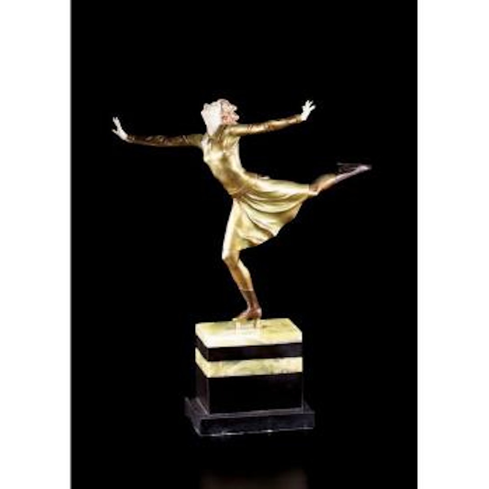 Skater, an Art-Deco figure by Ferdinand Preiss