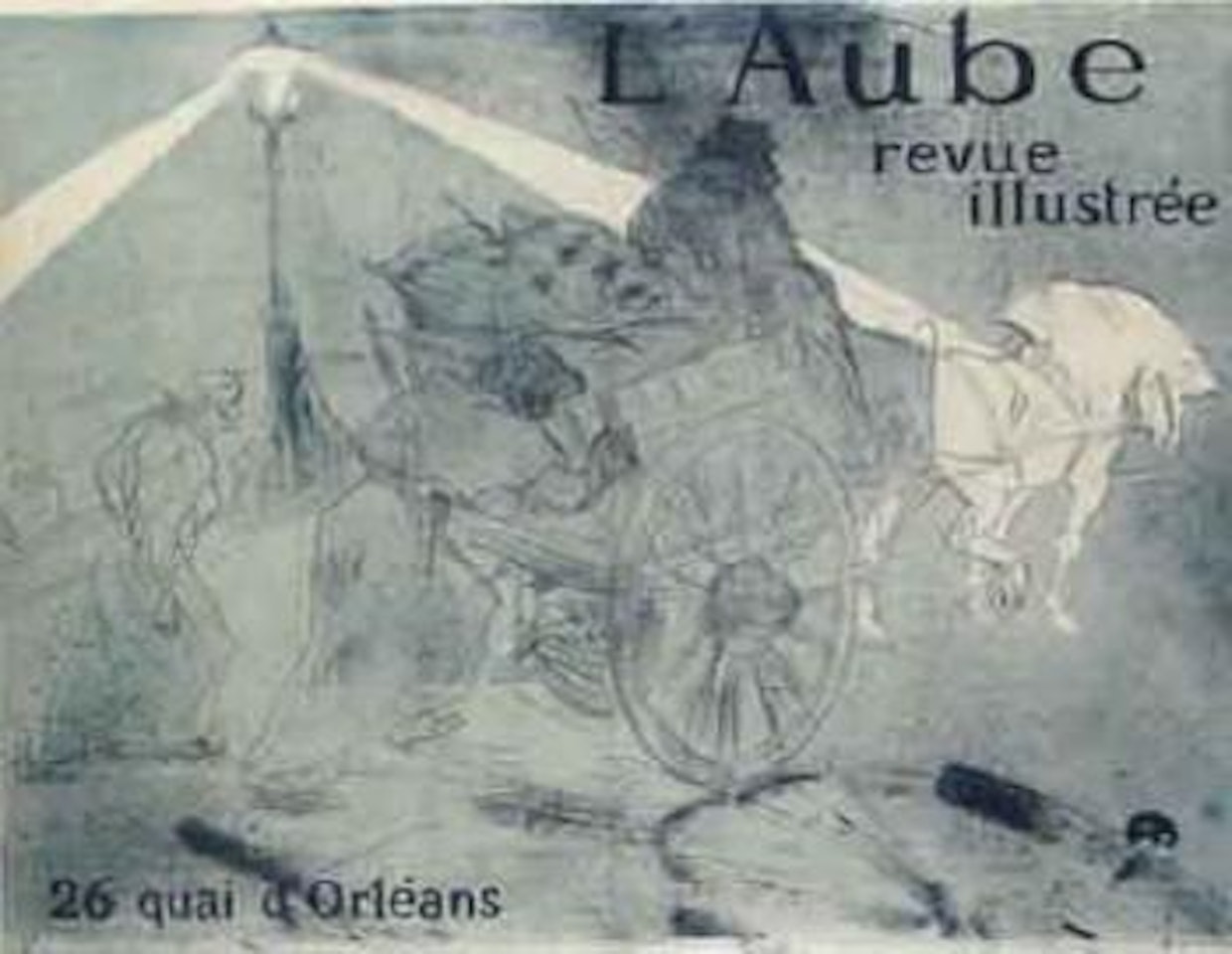 L'aube by Henri de Toulouse-Lautrec