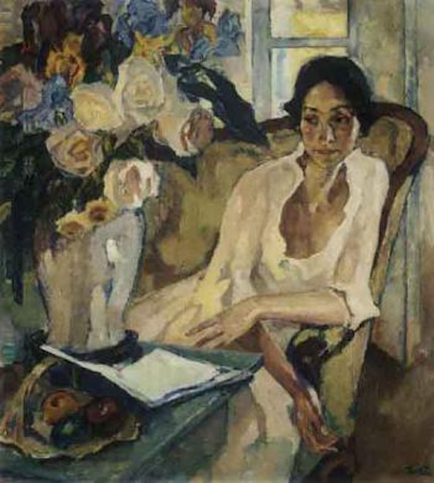 Portrait of a lady by Leo Putz