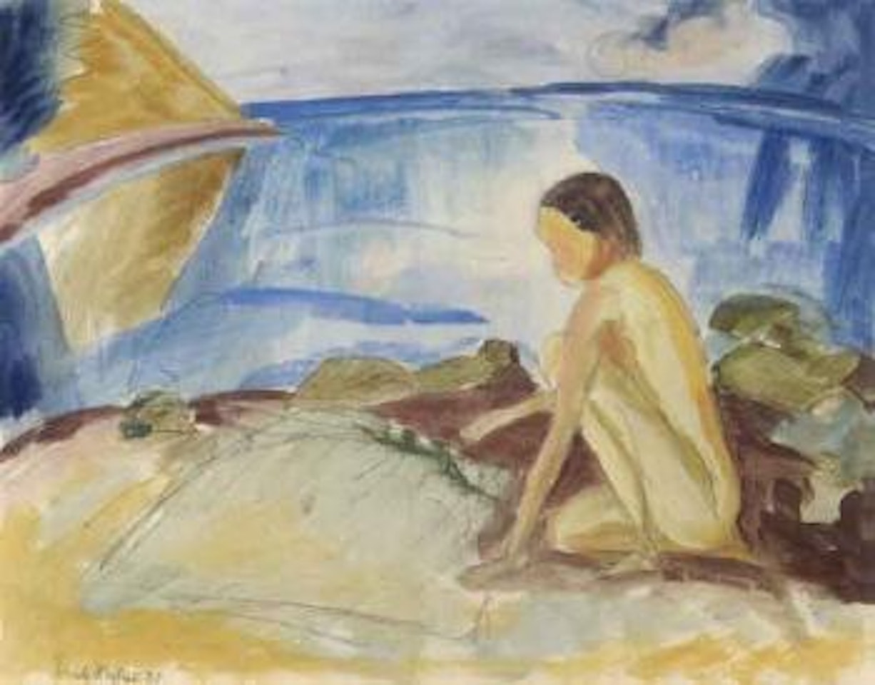 Child at the water by Erich Heckel
