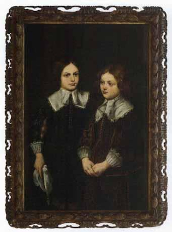 Portrait of two young English boys by English School