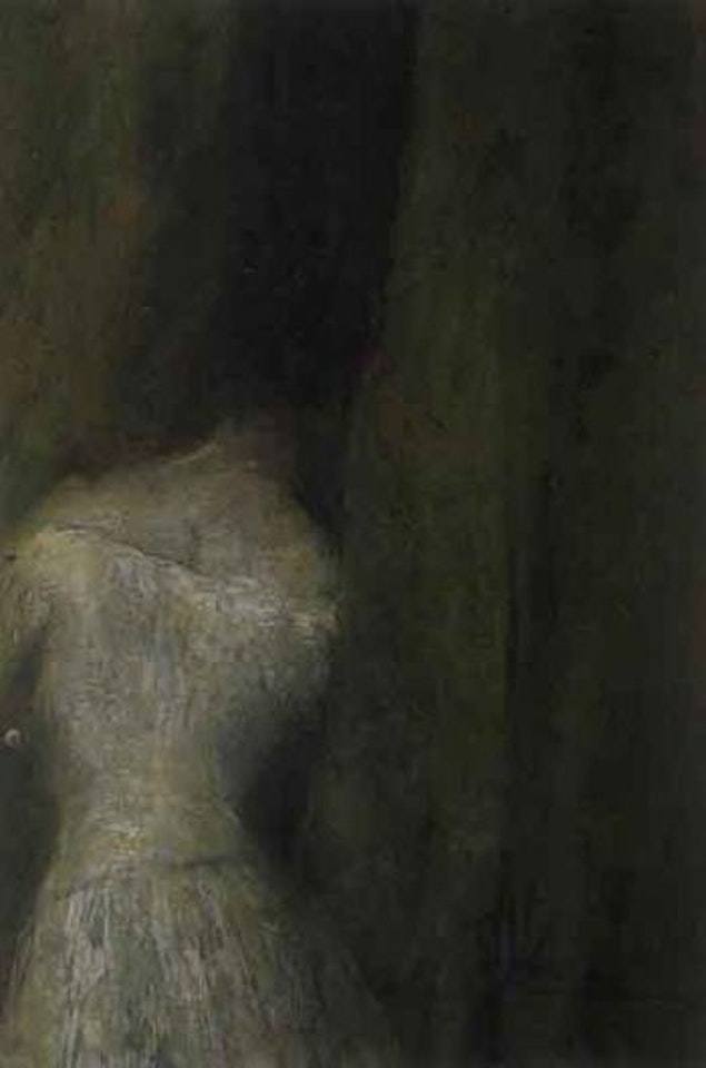 She's looking in by Christian Krohg