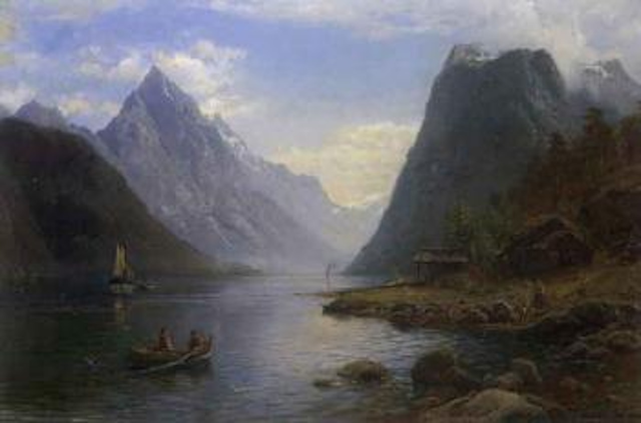 Vestlandsfjord with boats by Anders Monsen Askevold