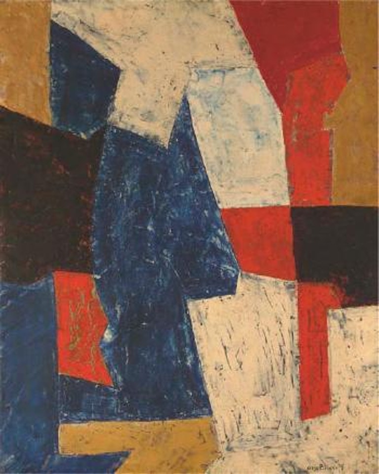 Bleu et rouge by Serge Poliakoff