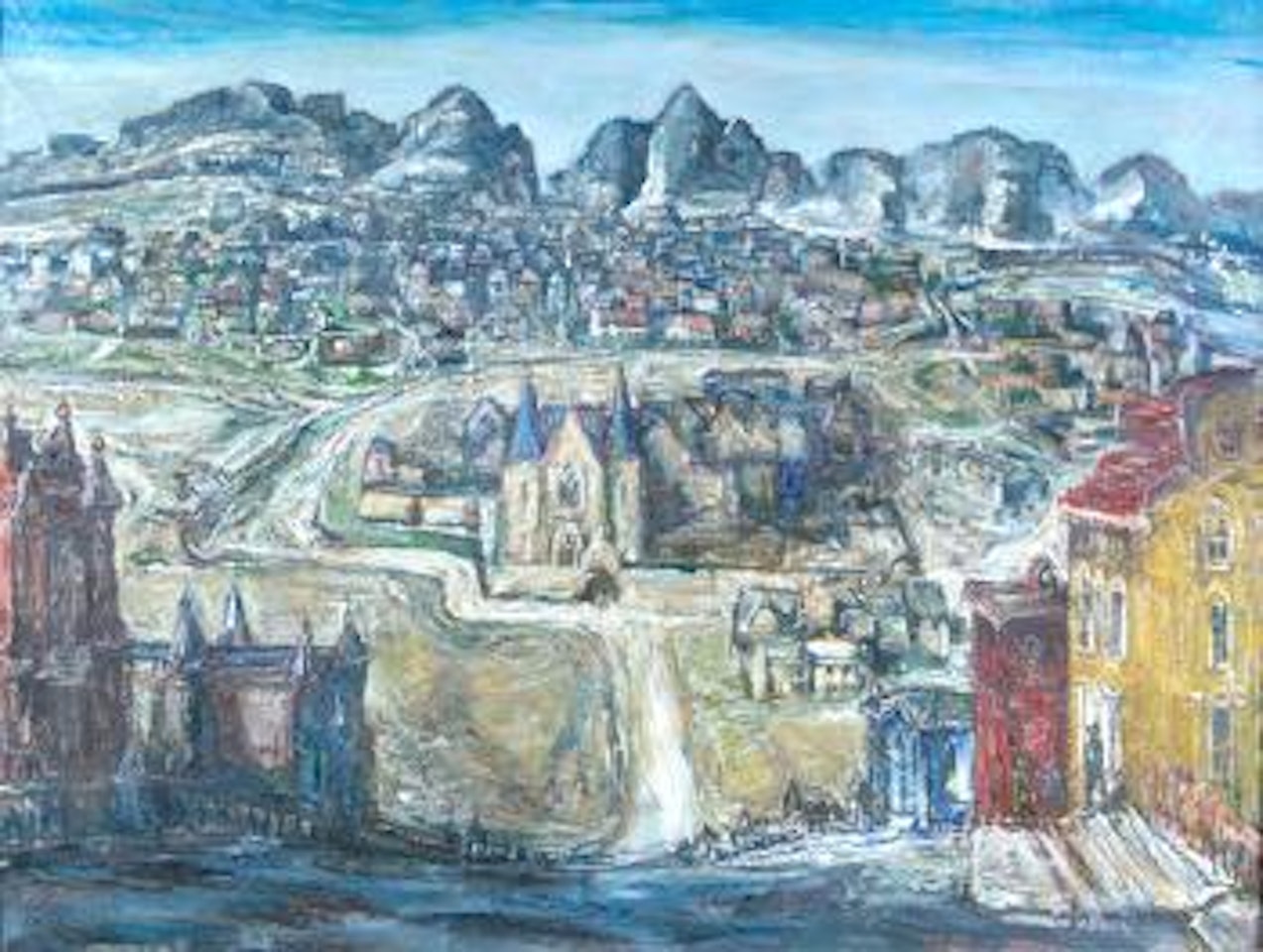 Medieval city by Walter Emerson Baum