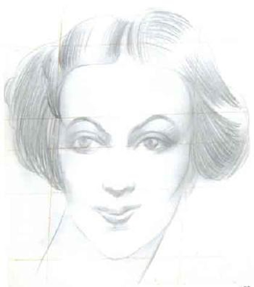 Portrait of Greta Garbo by Giacomo Balla