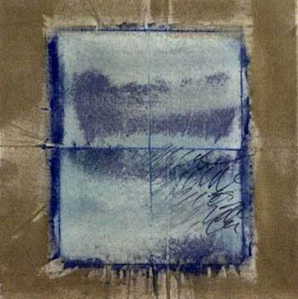 Graphite depli bleu by Jean Degottex
