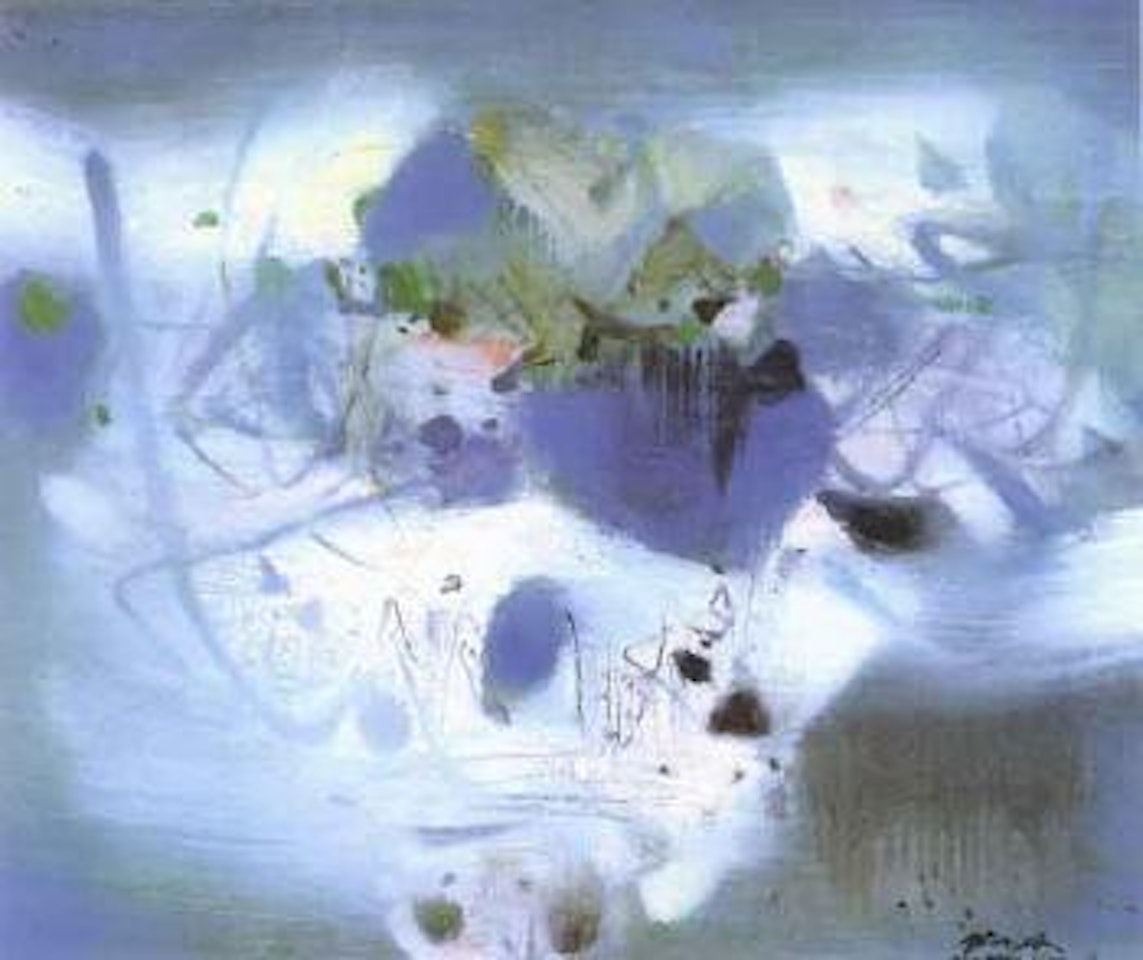 Composition bleue by Chu Teh-Chun