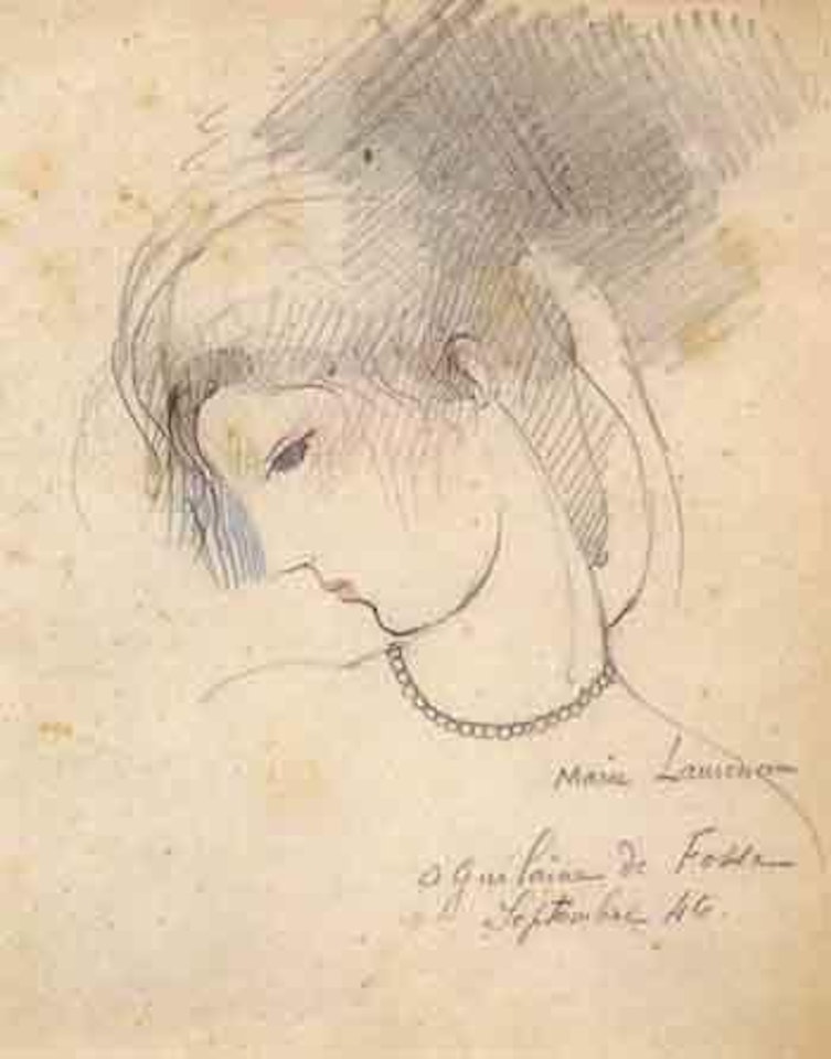Portrait de profil by Marie Laurencin