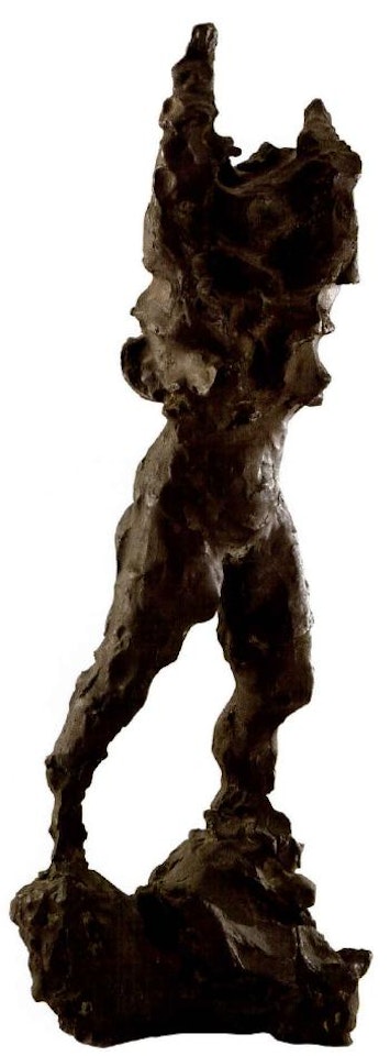 Woman undressing by Lucio Fontana